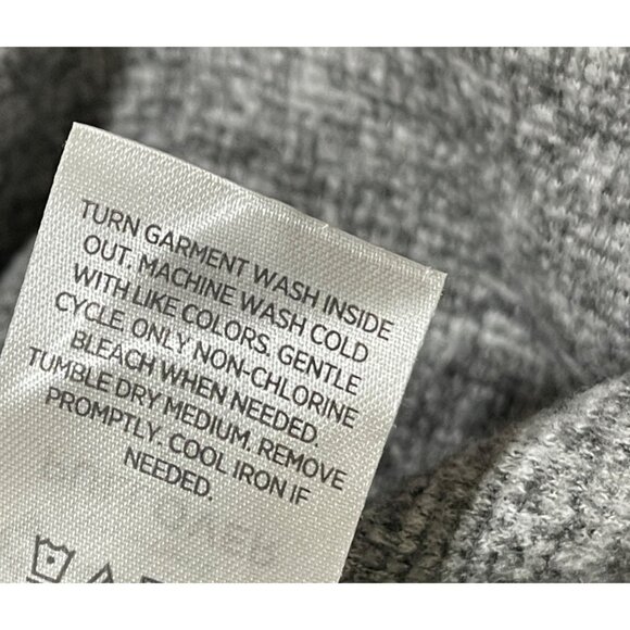 Members Mark Waffle Knit Shirt Grey Crew Neck Base Layer Size S Men's Pullover - Picture 6 of 6